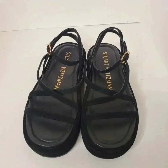 Stuart Weitzman Sweden Black Plataform Size 5B - Picture 10 of 15